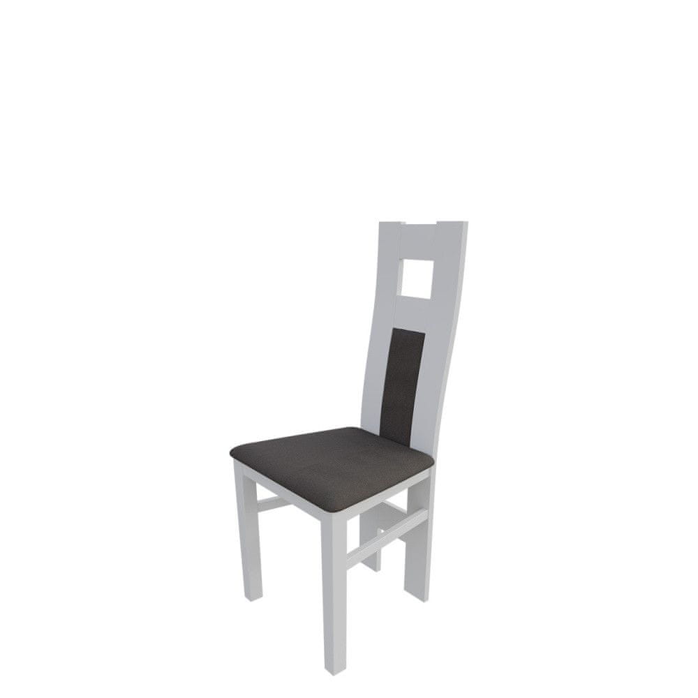 Veneti Jedálenská stolička MOVILE 20 - biela / tmavá hnedá 2